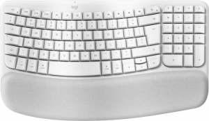 Logitech Wave Keys for Mac keyboard Home/Office Bluetooth QWERTY UK English White