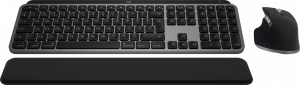 Logitech MX Keys S Combo for Mac keyboard Mouse included Home/Office RF Wireless + Bluetooth QWERTY UK English Aluminium, Black