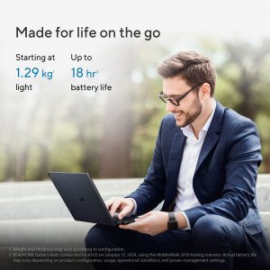 ASUS ExpertBook B5 B5404CM-Q5U715X Intel Core Ultra 7 155U Laptop 35.6 cm (14") WUXGA 16 GB DDR5-SDRAM 512 GB SSD Wi-Fi 6E (802.11ax) Windows 11 Pro Black