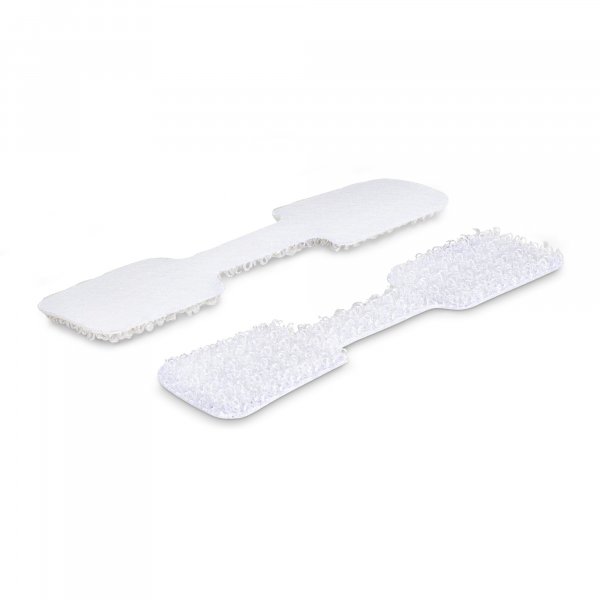 StarTech.com 3.5in (9cm) Cable Labels, 100 Pack, White, Hook-to-Hook Fastener Cable Tags, Write-On Cord Labels for Cable Management, Cord Identification Tags
