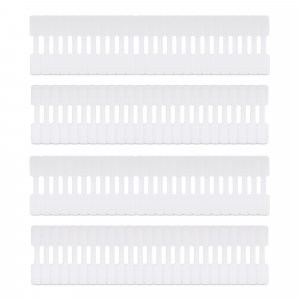 StarTech.com 3.5in (9cm) Cable Labels, 100 Pack, White, Hook-to-Hook Fastener Cable Tags, Write-On Cord Labels for Cable Management, Cord Identification Tags
