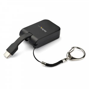 StarTech.com Compact USB C to HDMI Adapter - 4K 30Hz USB Type-C to HDMI Video Display Converter with Keychain Ring - USB-C DP Alt Mode to HDMI Monitor Dongle - Thunderbolt 3 Compatible