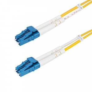 StarTech.com 10m (32.8ft) LC to LC (UPC) OS2 Single Mode Duplex Fiber Optic Cable, 9/125µm, 100G, Bend Insensitive, Low Insertion Loss - LSZH Fiber Jumper Cord