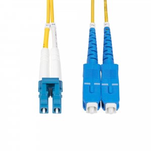 StarTech.com 2m (6.6ft) LC to SC (UPC) OS2 Single Mode Duplex Fiber Optic Cable, 9/125µm, 100G, Bend Insensitive, Low Insertion Loss - LSZH Fiber Jumper Cord