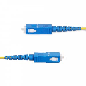 StarTech.com 30m (98.4ft) SC to SC (UPC) OS2 Single Mode Simplex Fiber Optic Cable, 9/125µm, 40G/100G, Bend Insensitive, Low Insertion Loss, LSZH Fiber Jumper Cord