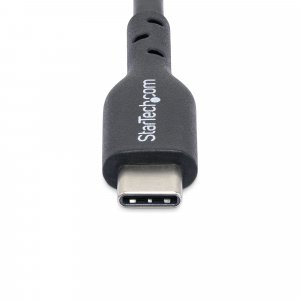 StarTech.com 2m (6ft) USB C Charging Cable, USB-C Cable, USB 2.0 Type-C Laptop Charger Cord, 60W 3A Power Delivery, TPE Jacket, USB-C Data Transfer Cable, M/M