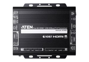 ATEN VE1843 AV extender AV transmitter & receiver Black