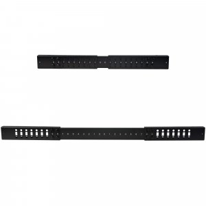 StarTech.com 4-Post 15U Mobile Open Frame Server Rack, Four Post 19" Network Rack with Wheels, Rolling Rack with Adjustable Depth for Computer/AV/Data/IT Equipment - Casters, Leveling Feet or Floor Mounting