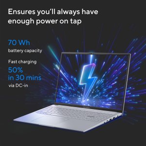 ASUS Vivobook 16X K3605ZV-N1045W Intel® Core™ i7 i7-12650H Laptop 40.6 cm (16") WUXGA 16 GB DDR4-SDRAM 512 GB SSD NVIDIA GeForce RTX 4060 Wi-Fi 6E (802.11ax) Windows 11 Home Silver