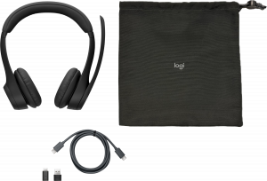 Logitech 981-001453 headphones/headset Wireless Head-band Car/Home office Black