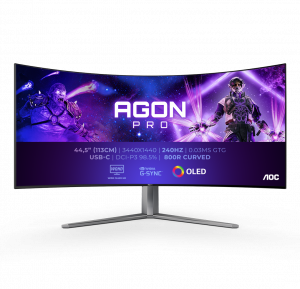 AOC AGON PRO AG456UCZD LED display 114.3 cm (45″) 3440 x 1440 pixels Wide Quad HD OLED Black
