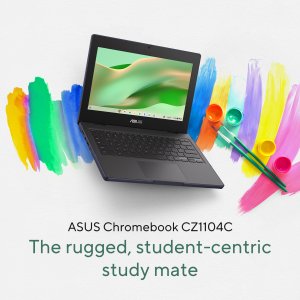 ASUS Chromebook CZ11 CZ1104CM2A-N00033-3Y MediaTek Kompanio 520 29.5 cm (11.6") HD 4 GB LPDDR4x-SDRAM 64 GB eMMC Wi-Fi 6 (802.11ax) ChromeOS Grey