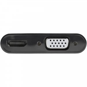 StarTech.com DisplayPort to HDMI VGA Adapter - DisplayPort 1.2 HBR2 to HDMI 2.0 (4K 60Hz) or VGA 1080p Converter Dongle - DP to HDMI or VGA Monitor Adapter - Digital Video Display Adapter