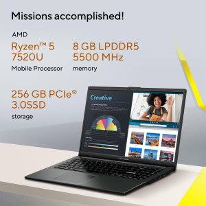 ASUS Vivobook Go 15 OLED E1504FA-L1772W AMD Ryzen™ 5 7520U Laptop 39.6 cm (15.6") Full HD 8 GB LPDDR5-SDRAM 256 GB SSD Wi-Fi 6E (802.11ax) Windows 11 Home in S mode Silver