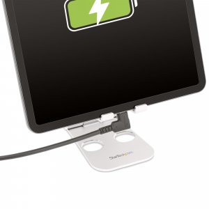 StarTech.com 6.6ft (2m) USB-C Cable, Right-Angled, USB 5Gbps, 100W (5A) Power Delivery, 4K 60Hz DP Alt Mode, Rugged USB C Cord - Thunderbolt Compatible