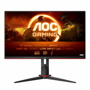 AOC G2 27G2ZN3/BK computer monitor 68.6 cm (27″) 1920 x 1080 pixels Full HD LCD Black, Red