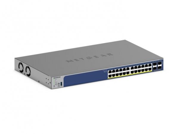 NETGEAR 28-Port PoE Gigabit/10G Stackable Smart Switch (GS728TXP)