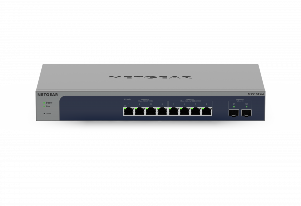 NETGEAR 8-Port Multi-Gigabit/10g Ethernet Smart Managed Pro Switch with 2 SFP+ Ports (MS510TXM)