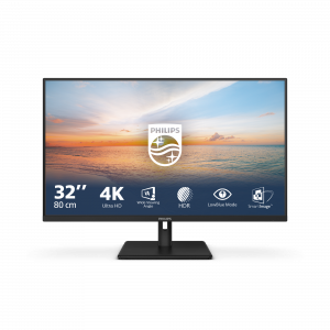 Philips 1000 series 32E1N1800LA/00 LED display 80 cm (31.5") 3840 x 2160 pixels 4K Ultra HD LCD Black