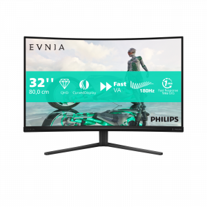 Philips Evnia 32M2C3500L/00 computer monitor 80 cm (31.5") 2560 x 1440 pixels Quad HD LCD Black