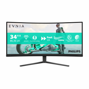 Philips Evnia 34M2C3500L/00 computer monitor 86.4 cm (34") 3440 x 1440 pixels Wide Quad HD LCD Black