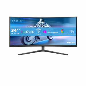 Philips Evnia 34M2C6500/00 computer monitor 86.4 cm (34") 3440 x 1440 pixels Wide Quad HD QD-OLED Grey