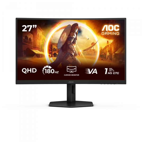 AOC G4 CQ27G4X computer monitor 68.6 cm (27") 2560 x 1440 pixels Quad HD LCD Black