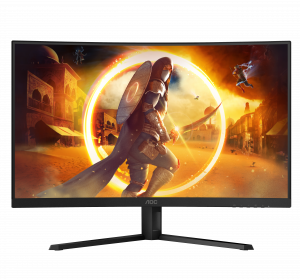 AOC G4 CQ32G4VE computer monitor 81.3 cm (32") 2560 x 1440 pixels Quad HD LCD Black, Grey