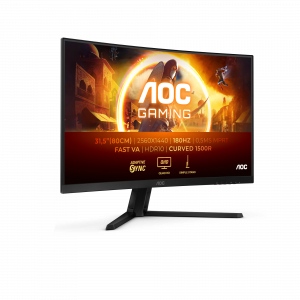 AOC G4 CQ32G4VE computer monitor 81.3 cm (32") 2560 x 1440 pixels Quad HD LCD Black, Grey