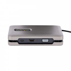 StarTech.com USB-C Dual Monitor Multiport Adapter up to 4K 60Hz USB-C DP Alt Mode Video Output & HDMI 2.0, or 1080p VGA, 100W PD Pass-Through, USB Type C Mini Dock, USB-C Docking Station, MST Hub