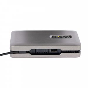 StarTech.com USB-C Dual Monitor Multiport Adapter up to 4K 60Hz USB-C DP Alt Mode Video Output & HDMI 2.0, or 1080p VGA, 100W PD Pass-Through, USB Type C Mini Dock, USB-C Docking Station, MST Hub
