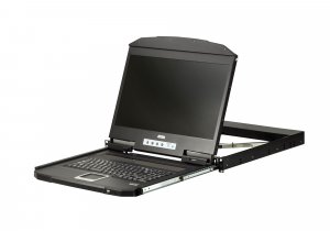 ATEN CL3700NW rack console 47 cm (18.5″) 1920 x 1080 pixels Metal, Plastic Black 1U