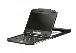 ATEN CL3700NW rack console 47 cm (18.5") 1920 x 1080 pixels Metal, Plastic Black 1U