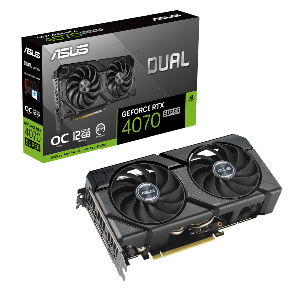 ASUS Dual -RTX4070S-O12G-EVO NVIDIA GeForce RTX 4070 SUPER 12 GB GDDR6X