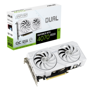 ASUS Dual -RTX4070S-O12G-EVO-WHITE NVIDIA GeForce RTX 4070 SUPER 12 GB GDDR6X