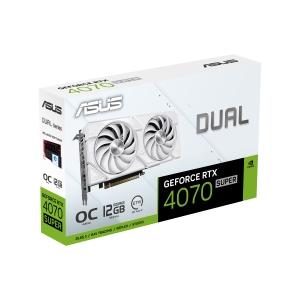 ASUS Dual -RTX4070S-O12G-EVO-WHITE NVIDIA GeForce RTX 4070 SUPER 12 GB GDDR6X