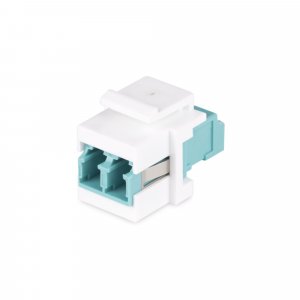 StarTech.com LC to LC Coupler, LC Fiber Coupler, LC/UPC Keystone Jack, Duplex Fiber Optic LC Keystone Coupler for Patch Panel