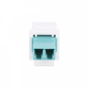 StarTech.com LC to LC Coupler, LC Fiber Coupler, LC/UPC Keystone Jack, Duplex Fiber Optic LC Keystone Coupler for Patch Panel
