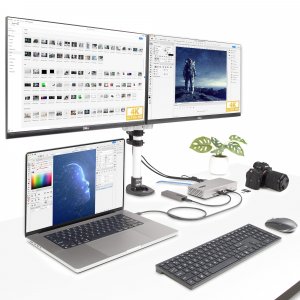 StarTech.com Thunderbolt 4 Multi-Display Docking Station, Quad/Triple/Dual Monitor Dock - 2x HDMI/2x DisplayPort, 7x USB Hub, 2.5Gb Ethernet, 98W Power Delivery
