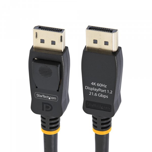 StarTech.com 2m (6.6ft) VESA Certified DisplayPort Cable - 10 Pack - DisplayPort 1.2 Cord with Latches, 4K 60Hz UHD, DP to DP Cable for Monitor, Latching DP Connectors