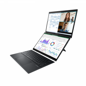 ASUS Zenbook Duo UX8406MA-PZ203W Intel Core Ultra 9 185H Hybrid (2-in-1) 35.6 cm (14") Touchscreen 3K 32 GB LPDDR5x-SDRAM 2 TB SSD Wi-Fi 6E (802.11ax) Windows 11 Home Grey