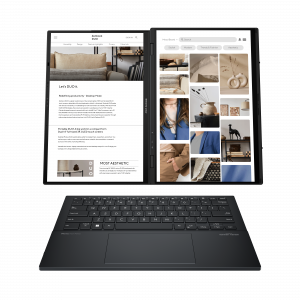 ASUS Zenbook Duo UX8406MA-PZ203W Intel Core Ultra 9 185H Hybrid (2-in-1) 35.6 cm (14") Touchscreen 3K 32 GB LPDDR5x-SDRAM 2 TB SSD Wi-Fi 6E (802.11ax) Windows 11 Home Grey