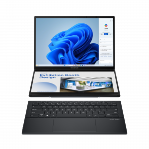 ASUS Zenbook Duo UX8406MA-PZ203W Intel Core Ultra 9 185H Hybrid (2-in-1) 35.6 cm (14") Touchscreen 3K 32 GB LPDDR5x-SDRAM 2 TB SSD Wi-Fi 6E (802.11ax) Windows 11 Home Grey