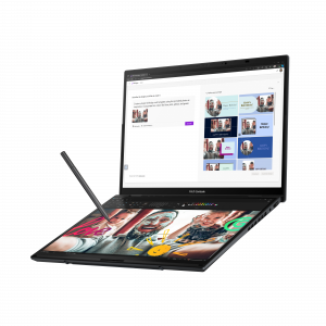 ASUS Zenbook Duo UX8406MA-PZ203W Intel Core Ultra 9 185H Hybrid (2-in-1) 35.6 cm (14") Touchscreen 3K 32 GB LPDDR5x-SDRAM 2 TB SSD Wi-Fi 6E (802.11ax) Windows 11 Home Grey
