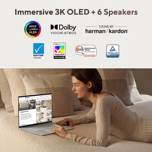 ASUS Zenbook S 16 UM5606WA-RJ091W AMD Ryzen AI 9 HX 370 Laptop 40.6 cm (16") Touchscreen 3K 32 GB LPDDR5x-SDRAM 1 TB SSD Wi-Fi 7 (802.11be) Windows 11 Home White