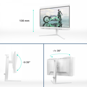 Philips Evnia 24M2N3201A/00 computer monitor 60.5 cm (23.8") 1920 x 1080 pixels Full HD LCD White