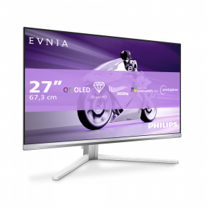 Philips Evnia 8000 27M2N8500/00 computer monitor 67.3 cm (26.5") 2560 x 1440 pixels Quad HD QD-OLED White