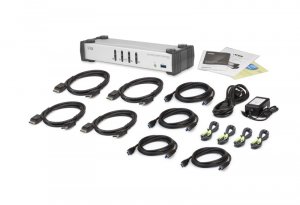 ATEN CS1914 KVM switch Black, Grey