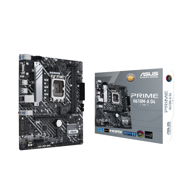 ASUS PRIME H610M-A D4-CSM Intel H610 LGA 1700 micro ATX