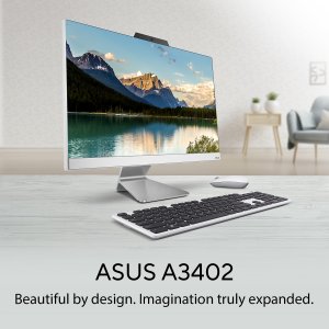 ASUS A3402WVAK-BPC109W Intel® Core™ i3 i3-1315U 60.5 cm (23.8") 1920 x 1080 pixels All-in-One PC 8 GB DDR5-SDRAM 512 GB SSD Windows 11 Home Wi-Fi 6E (802.11ax) Black